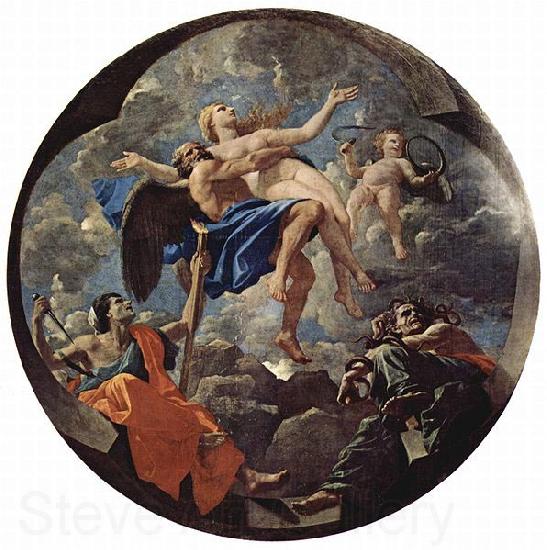 Nicolas Poussin Die Zeit und die Wahrheit, Allegorie, Tondo France oil painting art